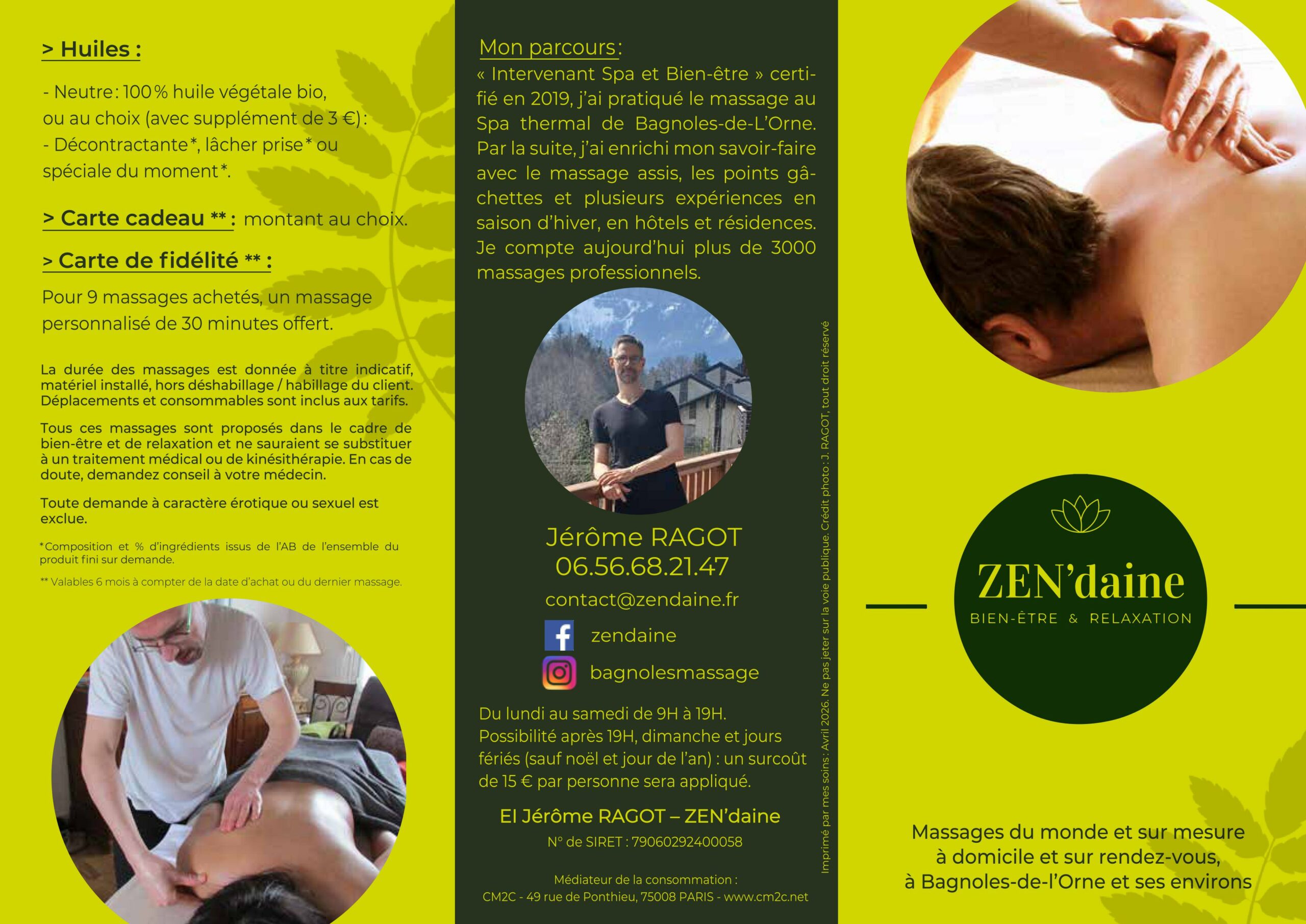 Massage gîte Normandie