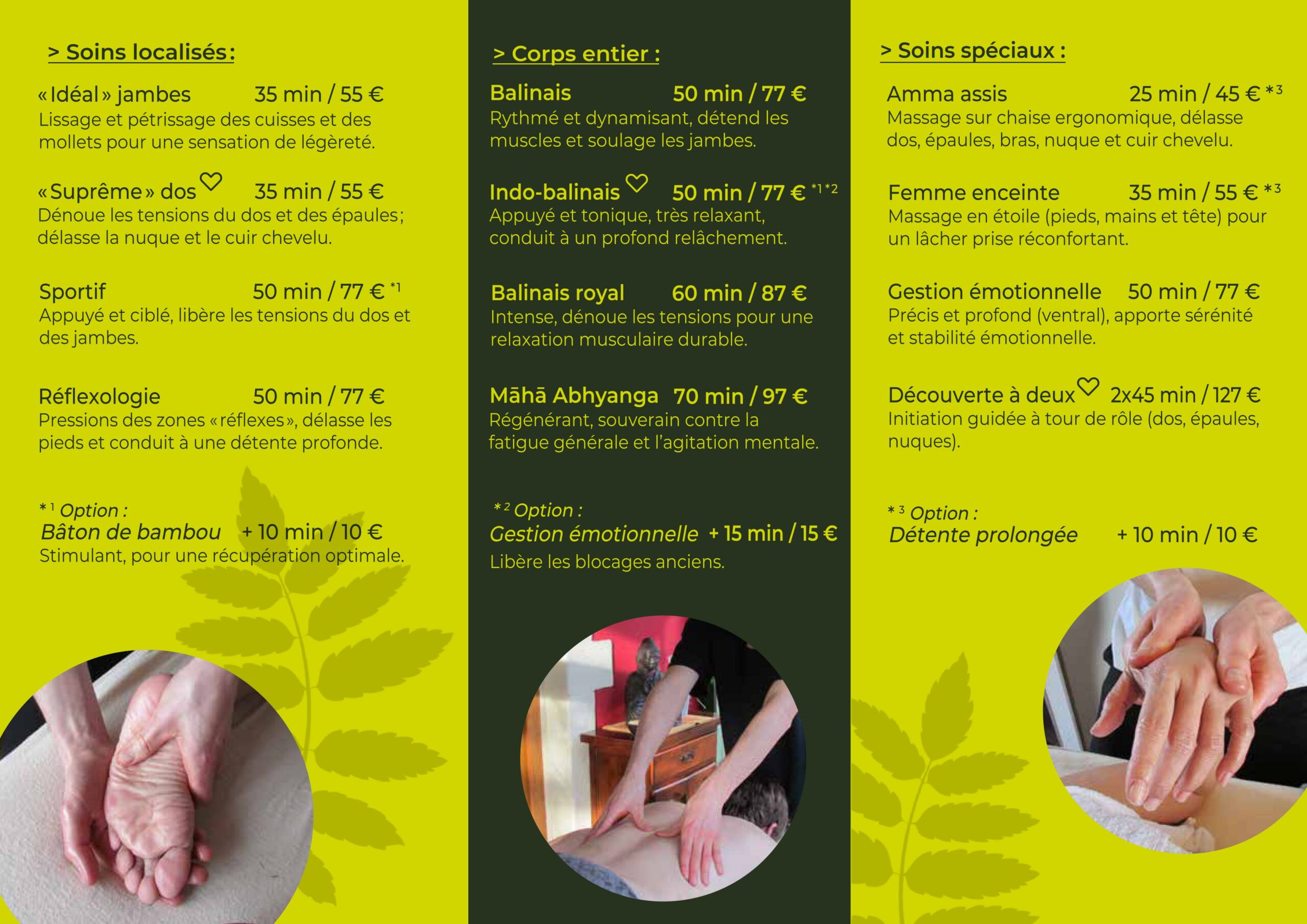 Massage dans gîte Normandie